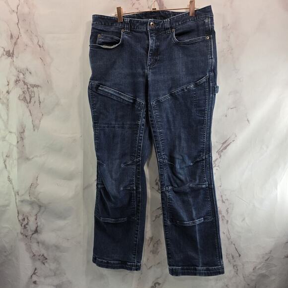Duluth Jeans Womens 10 X 29 Double Knee Flex Double Chapped Denim Boot - Picture 1 of 12
